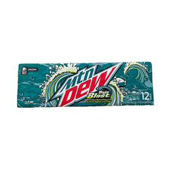 Mountain Dew Baja Blast, Natural and Artificial Tropical Line Flavor, (12 Pack)