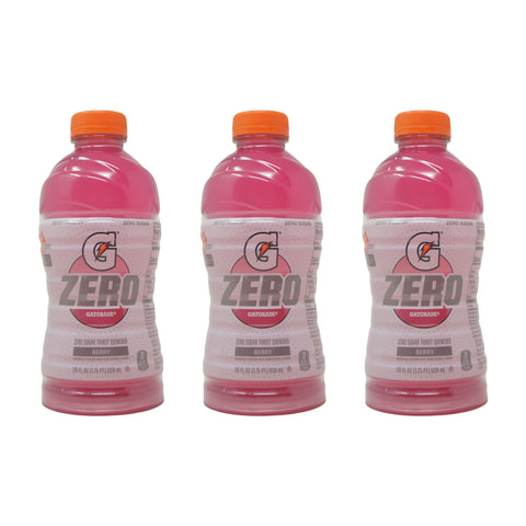 Gatorade Zero Sugar Thirst Quencher, Berry Flavored 28 oz Bottles