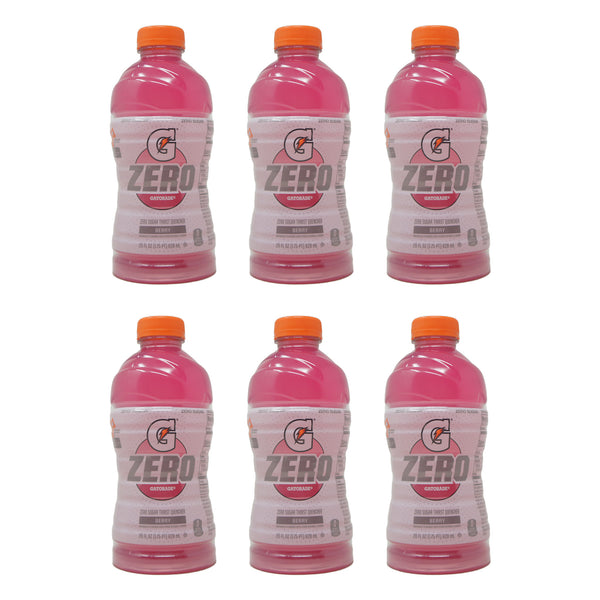 Gatorade Zero Sugar Thirst Quencher, Berry Flavored 28 oz Bottles