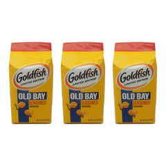Goldfish Crackers, Old Bay Seasoned, Limited Edition, 6.6 oz per Pack (3 Pack)