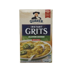 Quaker Instant Grits, Hot and Spicy Jalapeño Cheddar, 12 oz