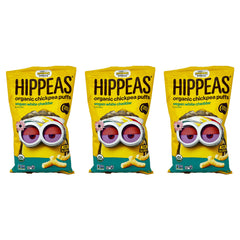 Hippeas Organic Chickpea Puffs, Limited Edition Minions: Rise of Gru, Vegan White Cheddar Flavored (3 Pack)