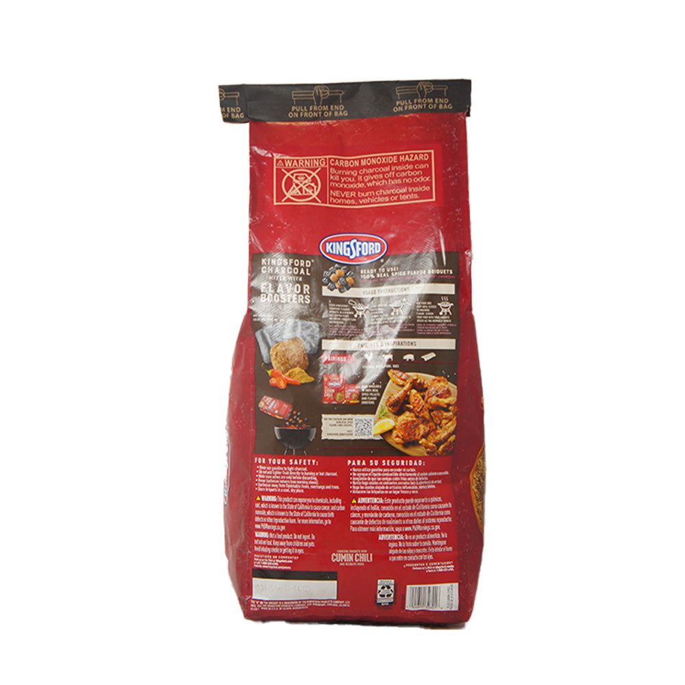 Kingsford Charcoal Briquets With Cumin Chili and Mesquite Wood, 8 Lb Bag