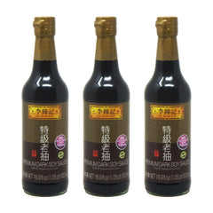 Lee Kum Kee Premium Dark Soy Sauce, 16.9 fl oz Bottle, Product of China (3 Pack)