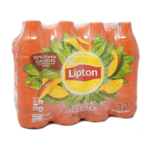 Lipton, Iced tea, Mango 16.9 OZ (12 pack)
