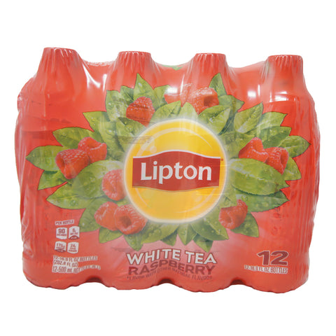 Lipton, White Tea, Raspberry 16.9 OZ (12 pack)