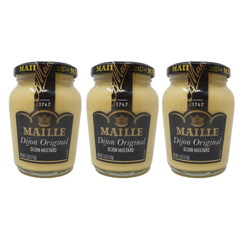Mailie Dijon Original, Dijon Mustard, 7.5 oz (3 Pack)