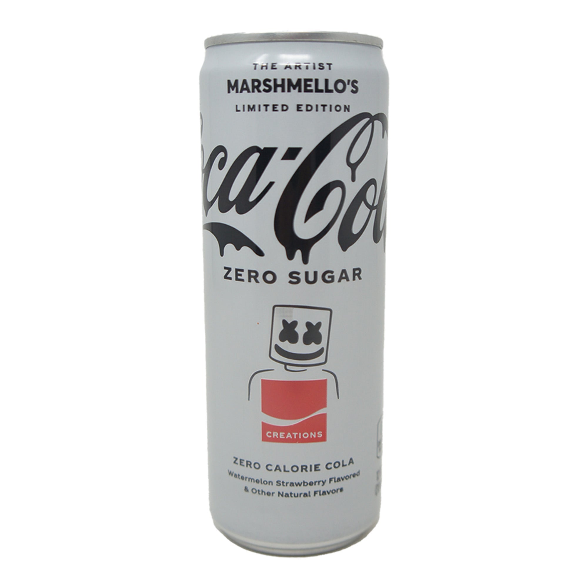 Coca Cola Zero Sugar Limited Edition, the Artist Marshmallow's, Watermelon Strawberry Flavored