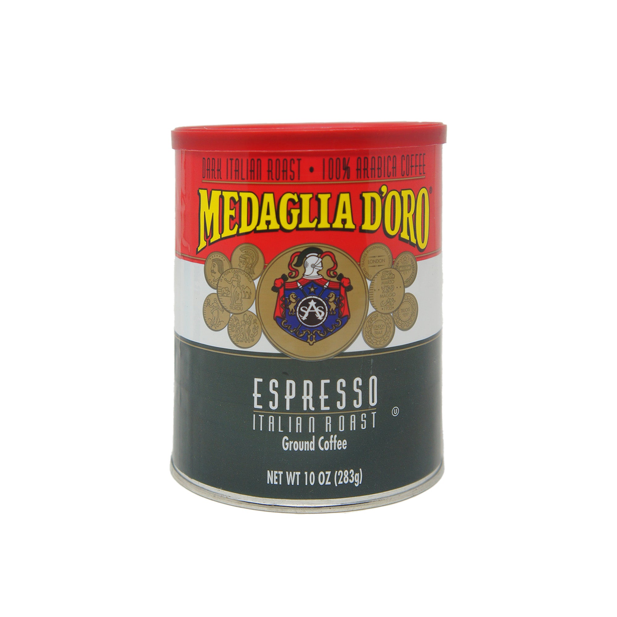 Medaglia D'Oro Italian Roast Espresso Coffee, 10 oz Ground Coffee