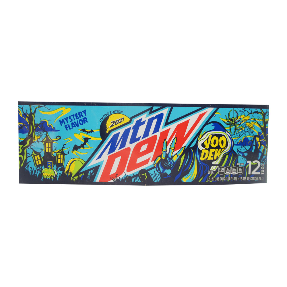 Mountain Dew Voo Dew, Mystery Flavor, LIMITED EDITION 2021, 12 FL OZ, 12 Pack