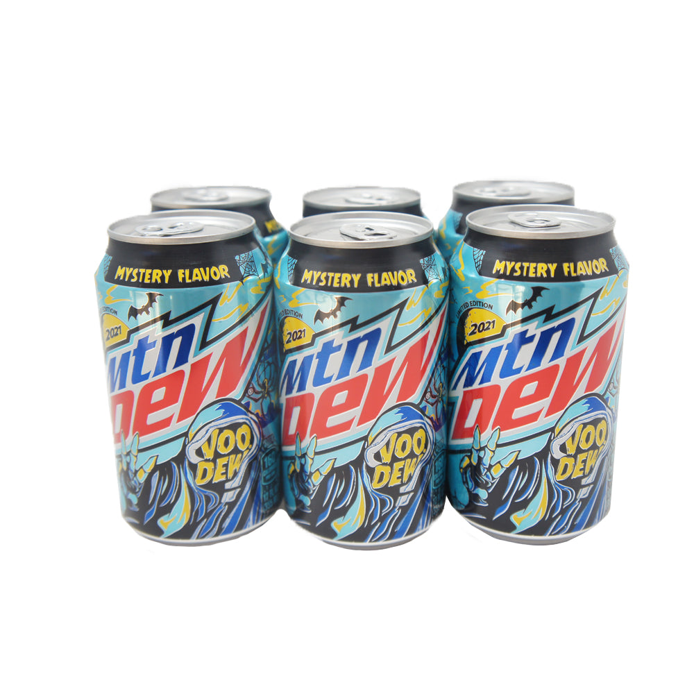 Mountain Dew Voo Dew, Mystery Flavor, LIMITED EDITION 2021, 12 FL OZ, 6 Pack