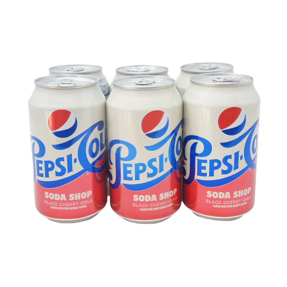 Pepsi Cola Black Cherry Cola, 12 OZ (6 pack)