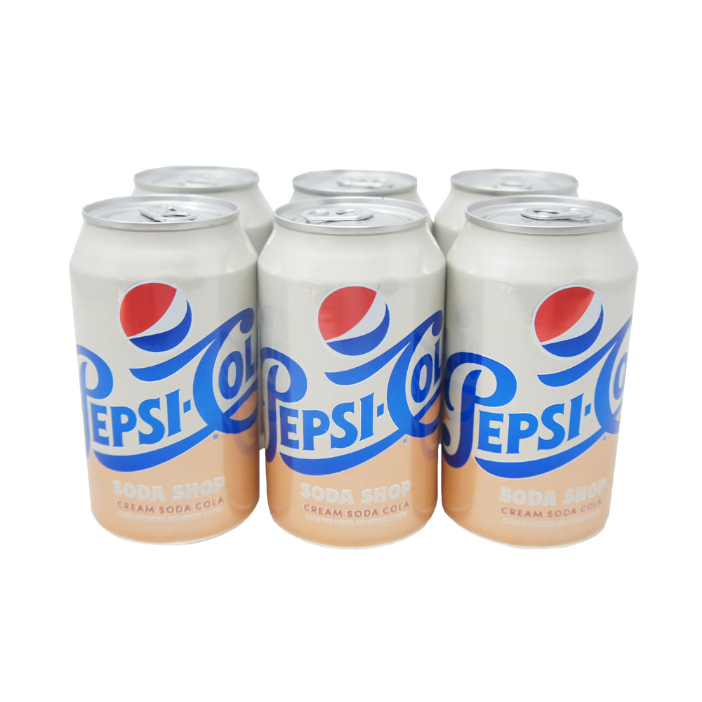 Pepsi Cola Cream Soda Cola, 12 OZ (6 pack)
