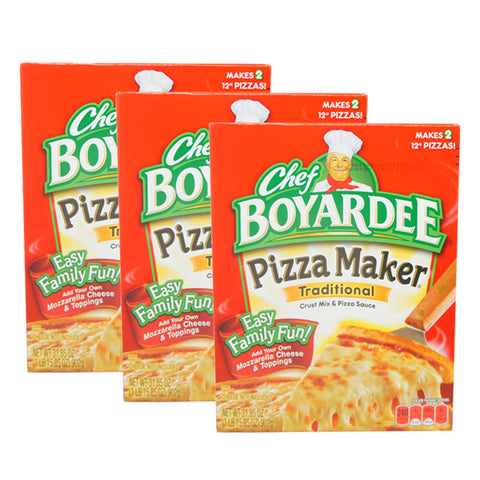 Chef Boyardee, Pizza Maker, Traditional, Crust Mix & Pizza Sauce 31.85 OZ (3 pack)