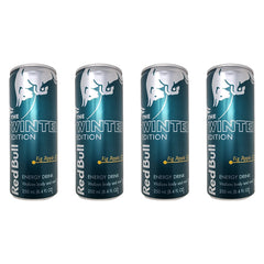 Red Bull Fig Apple Energizer Drink, Winter Edition, 8.4 fl oz, (4 Pack)