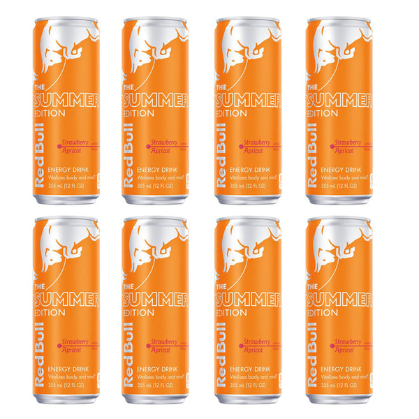Red Bull Energizer Drink, Summer Edition, Strawberry Apricot, 12 fl oz