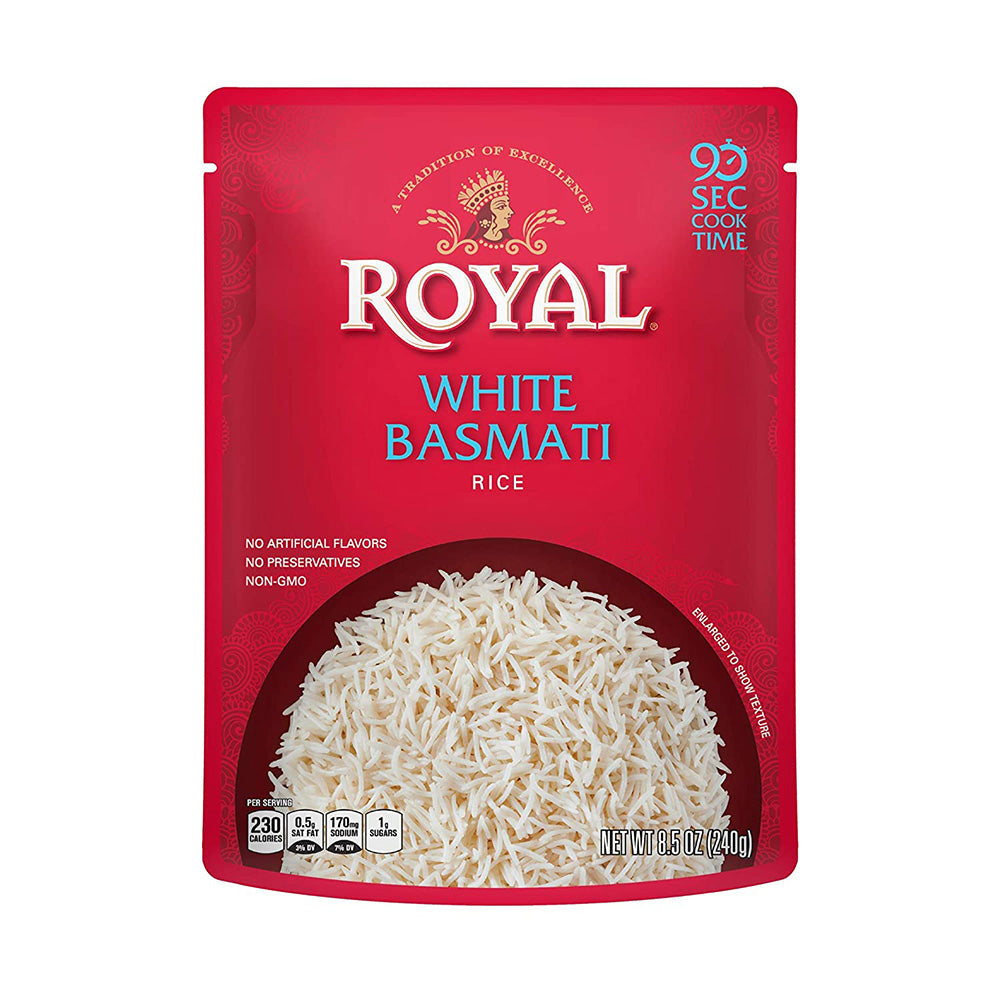 Royal Rice Authentic Ready to Heat Rice, White Basmati