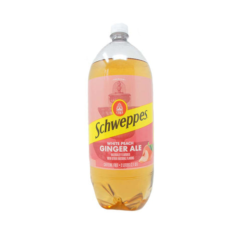 Schweppes White Peach Ginger Ale 2-Liter Bottle