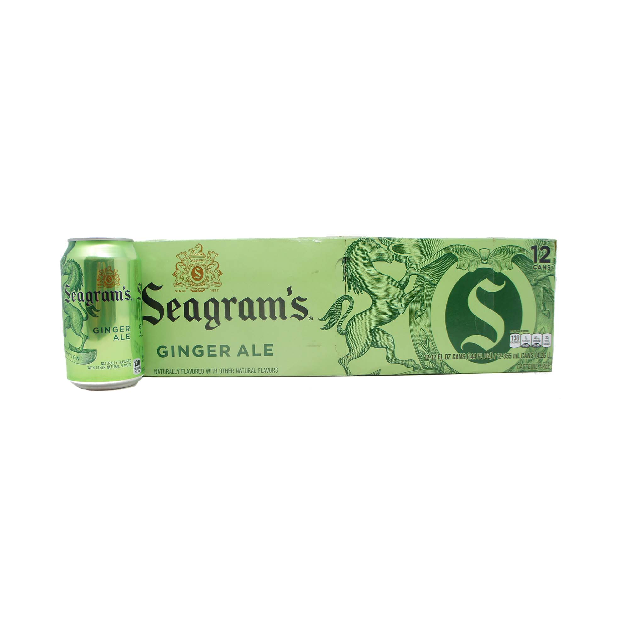 Seagram's Ginger Ale, Fridge Pack, 12-Pack