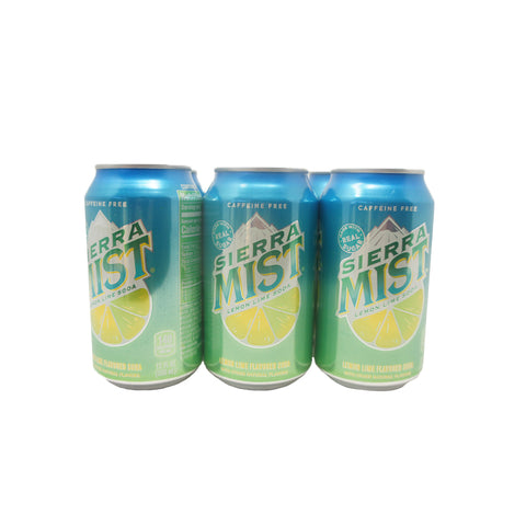 Sierra Mist, Lemon Lime Flavored Soda, With Other Natural Flavors 12 FL OZ, 6 Pack