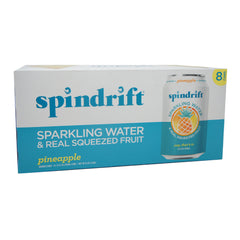Spindrift, Sparkling Water, Real Squeezed Fruit, Pineapple 12 OZ (8 pack) (8)