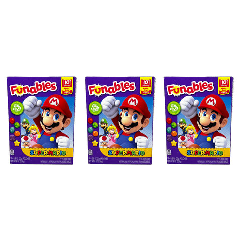 Super Mario™ Fruit Gummy Snacks, 10 Pouches per Pack (3 Pack)