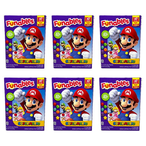 Super Mario™ Fruit Gummy Snacks, 10 Pouches per Pack (6 Pack)