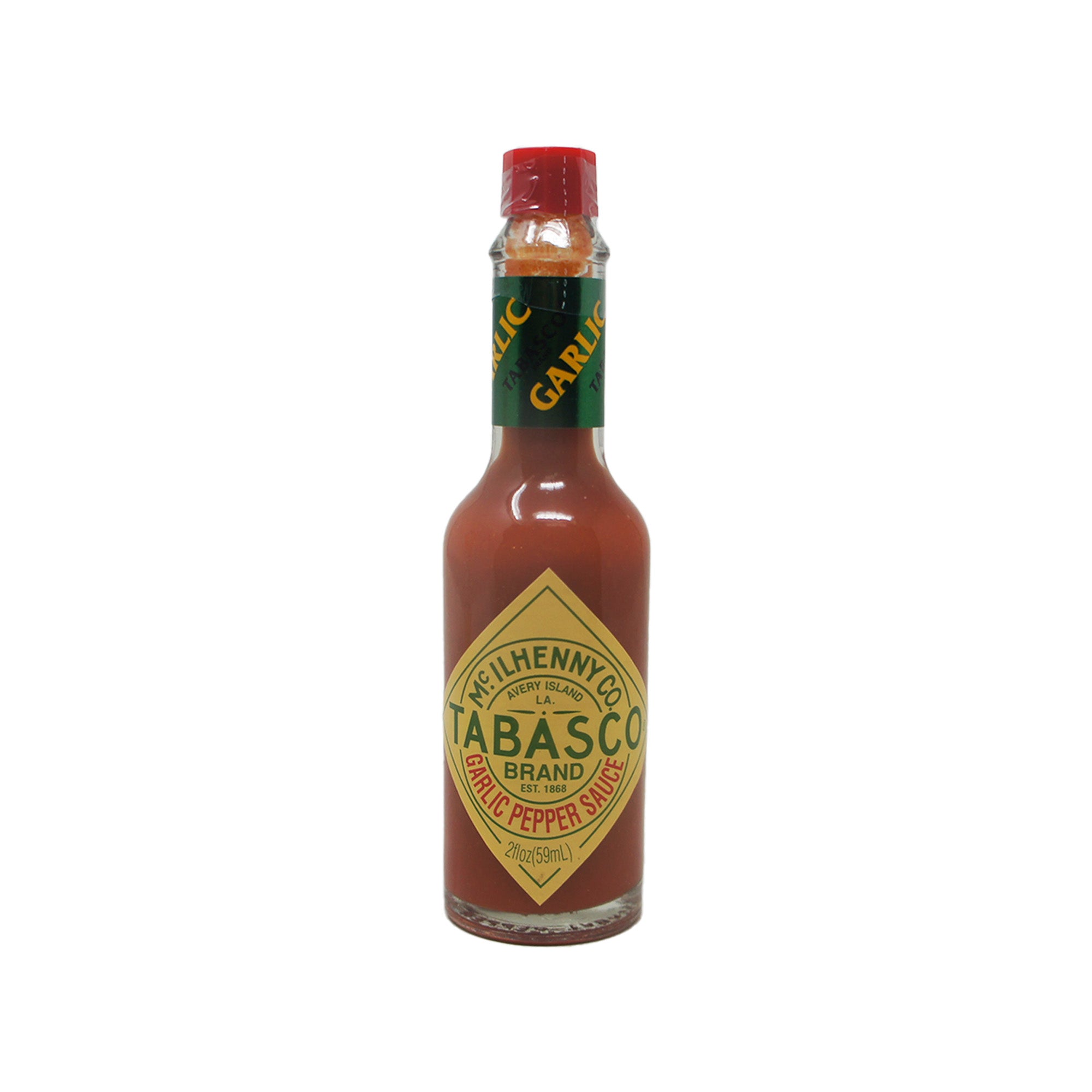 Tabasco Cayenne Garlic Flavor Pepper Hot Sauce 5 FL OZ (148mL)
